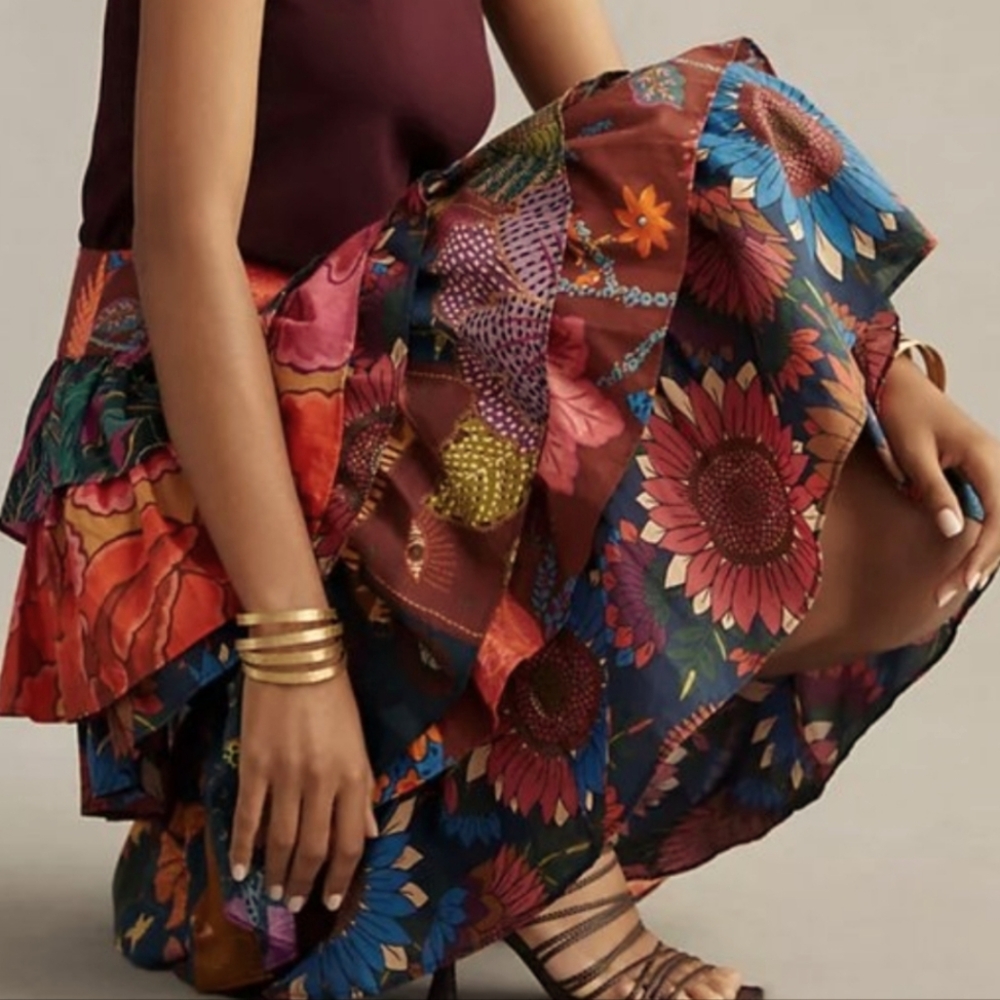 FARM Rio Pink,Blue and Orange Bubble Skirt